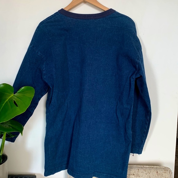 Lightweight Drop Shoulder Stretch Denim Jacket - Picture 4 of 4